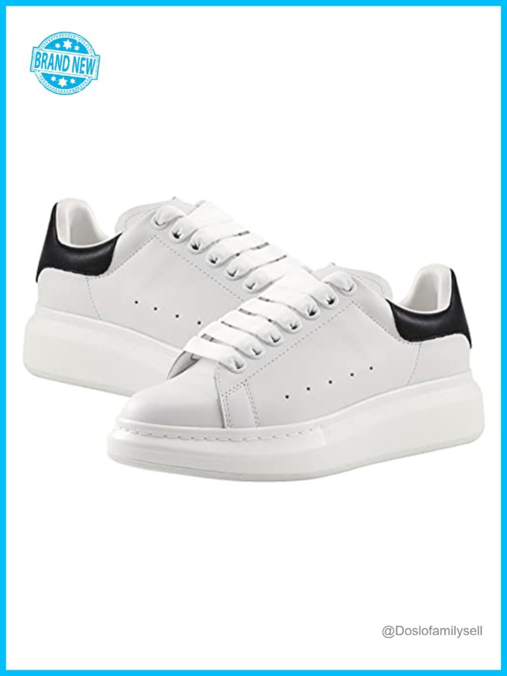 Cowhide Leather Platform Oxford Shoes Low-Top Lace-Up